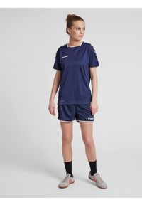 Hummel KOSZULKA DAMSKA T-shirt hmlAUTHENTIC POLY JERSEY WOMAN. Kolor: niebieski. Materiał: jersey. Sport: taniec, joga i pilates