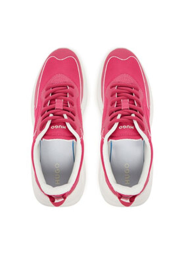 Hugo - HUGO Sneakersy Leon Runn 50536660 Różowy. Kolor: różowy. Materiał: materiał