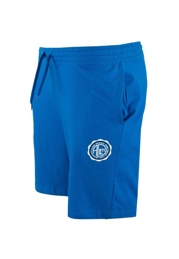 ZFOAM - Męskie szorty Nostrano ATHL DPT – 100% bawełna, elastyczny pas. Kolor: niebieski. Materiał: bawełna. Sport: fitness