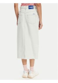 Hugo - HUGO Spódnica jeansowa Galita 50534746 Niebieski Regular Fit. Kolor: niebieski. Materiał: bawełna #4