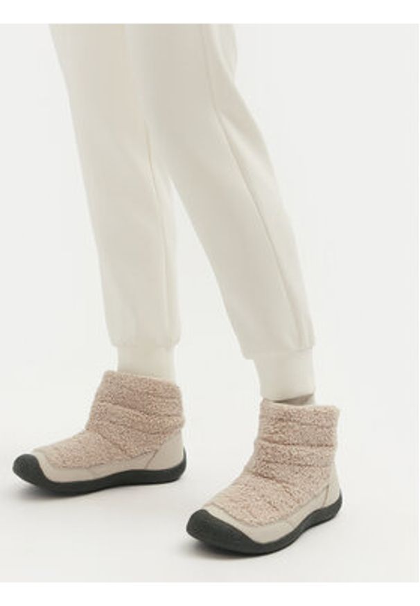 keen - Keen Śniegowce Howser Fold Down 1029458 Beżowy. Kolor: beżowy. Materiał: materiał