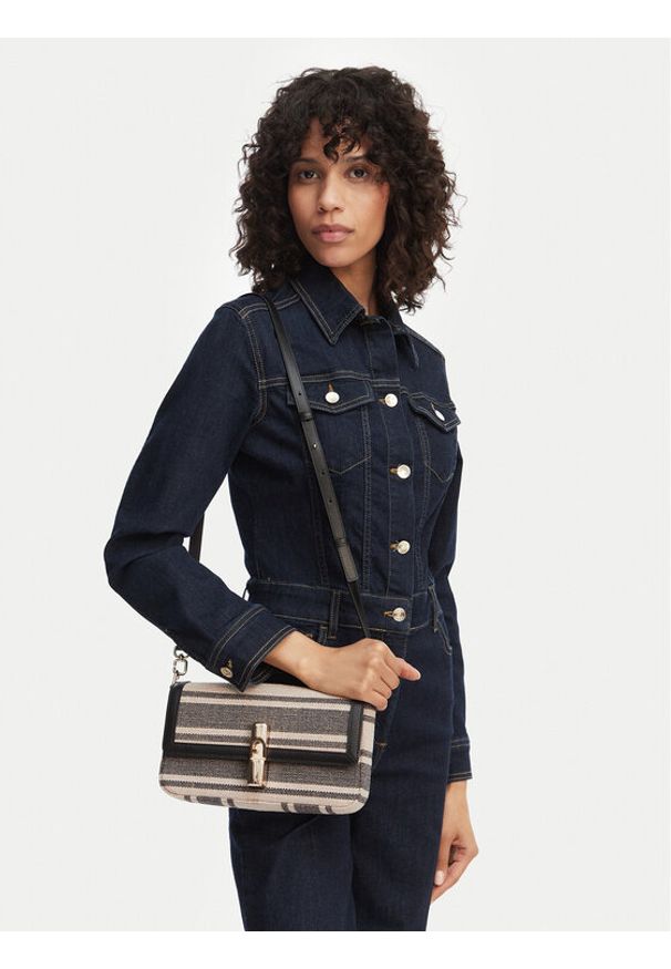 Furla Torebka Iride S WB01826 BX4353 CN 4296S Granatowy. Kolor: niebieski. Materiał: skórzane