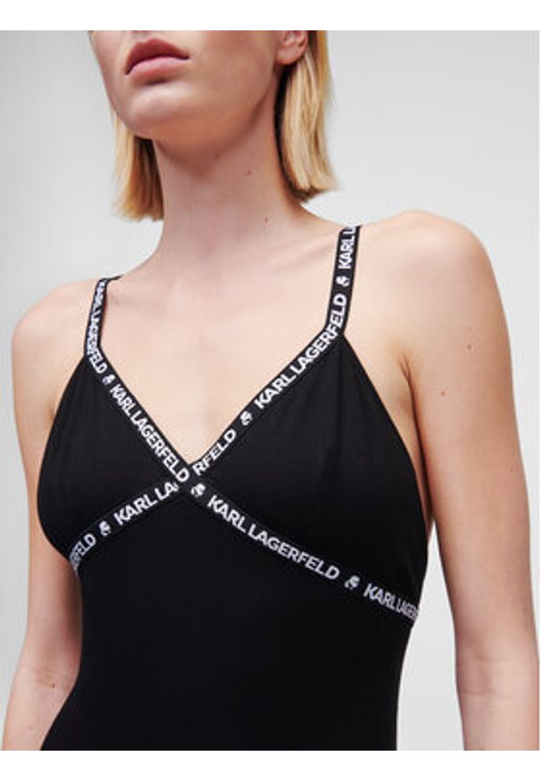 Karl Lagerfeld - KARL LAGERFELD Body 225W2116 Czarny. Kolor: czarny. Materiał: lyocell