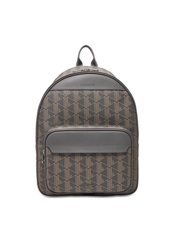 Lacoste Plecak NH3649LX Szary. Kolor: szary. Materiał: skóra