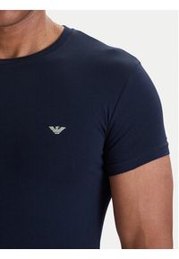 Emporio Armani Underwear T-Shirt EM000375 AF18891 UB102 Granatowy Slim Fit. Kolor: niebieski. Materiał: bawełna #5