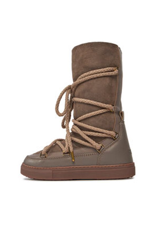Inuikii Śniegowce Classic High Laced 75107-096 Brązowy. Kolor: brązowy. Materiał: zamsz, skóra