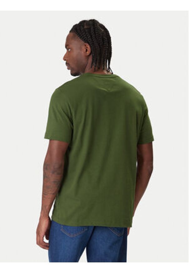 TOMMY HILFIGER - Tommy Hilfiger T-Shirt Ess Seasonal MW0MW39995 Zielony Regular Fit. Kolor: zielony. Materiał: bawełna