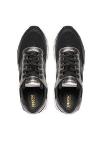 Geox Sneakersy D Spherica Vseries D45F4A 01485 C9999 Czarny. Kolor: czarny. Materiał: materiał
