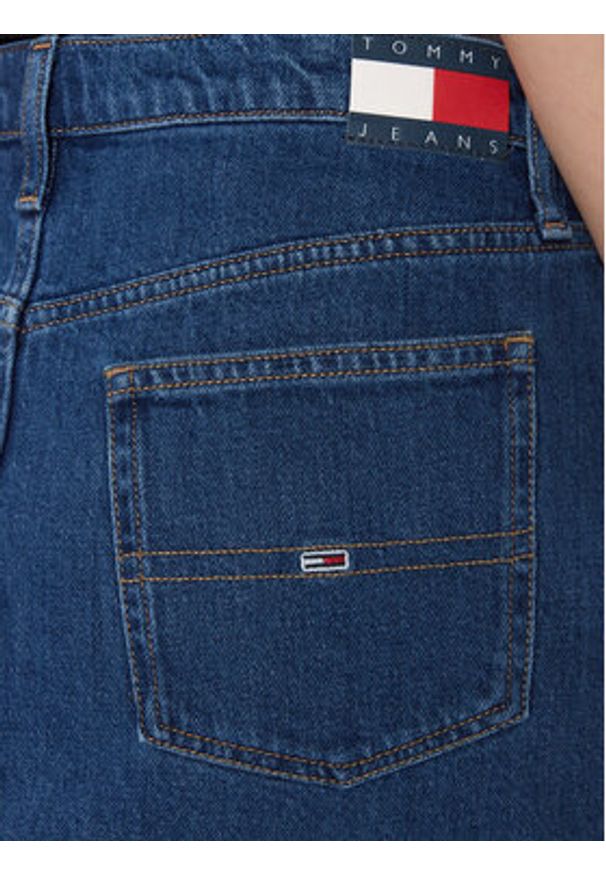 Tommy Jeans Spódnica jeansowa Izzie DW0DW17287 Niebieski Regular Fit. Kolor: niebieski. Materiał: bawełna