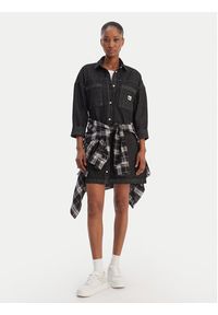 Quiksilver Sukienka koszulowa Iced Age EQWWD03120 Szary Oversize. Kolor: szary. Materiał: bawełna. Typ sukienki: oversize, koszulowe #5