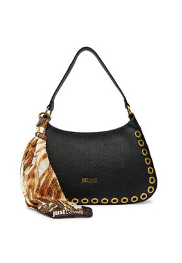Just Cavalli Torebka 80RA4BF6 ZSB81 Czarny. Kolor: czarny. Materiał: skórzane