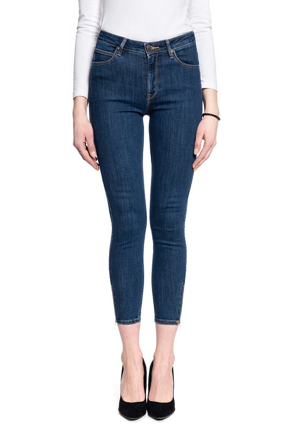 Lee - DAMSKIE SPODNIE JEANSOWE LEE Scarlett High Zip STONE TRAVIS L31BMOBJ 112107036