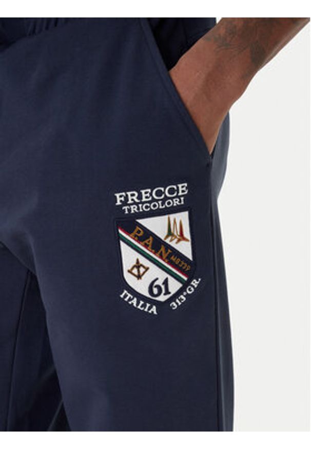 Aeronautica Militare Spodnie dresowe 261PF1021UF00674 Granatowy Regular Fit. Kolor: niebieski. Materiał: bawełna