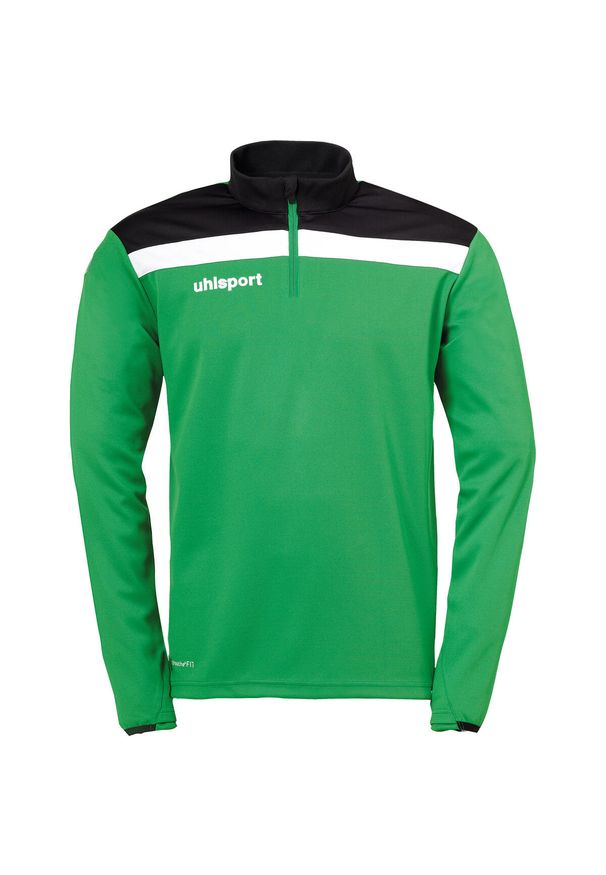 UHLSPORT - Bluza rozpinana z zamkiem 1/4 Uhlsport Offense 23. Kolor: biały, wielokolorowy, zielony, czarny. Sport: piłka nożna