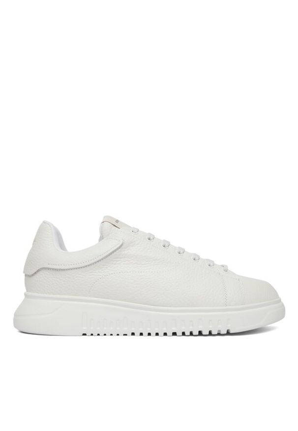 Emporio Armani Sneakersy EM003663 AF19999 U0001 Biały. Kolor: biały. Materiał: skóra