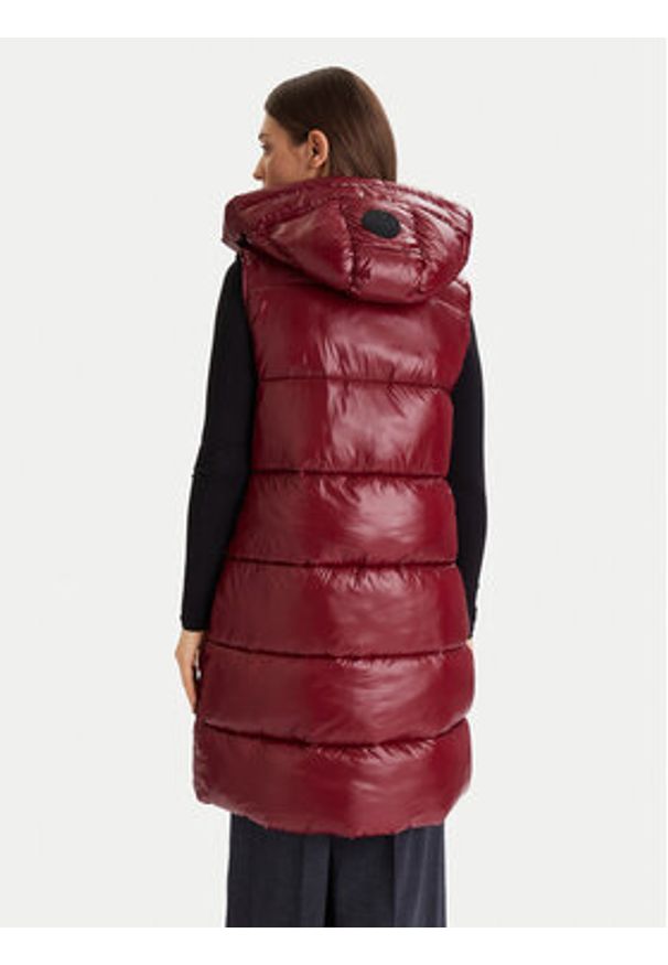 Save The Duck Bezrękawnik D80302W LOVE21 Bordowy Regular Fit. Kolor: czerwony. Materiał: syntetyk. Długość rękawa: bez rękawów