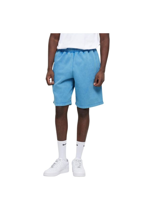 Spodenki dresowe Urban Classics Heavy Sand Washed. Kolor: niebieski. Materiał: dresówka. Długość: krótkie. Sezon: lato