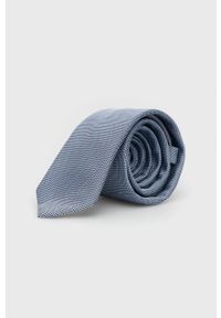 Hugo - Krawat. Kolor: niebieski. Materiał: materiał #1