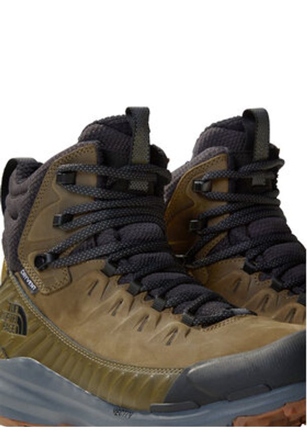 The North Face Trekkingi Vectiv Fastpack Insulated Wp NF0A8AEVWMB1 Khaki. Kolor: brązowy. Materiał: nubuk, skóra. Sport: turystyka piesza
