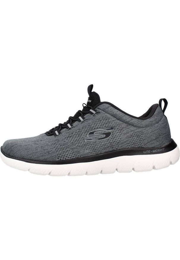 skechers - Buty Mężczyzna Skechers Summits czarny. Kolor: czarny, szary, wielokolorowy. Materiał: tkanina