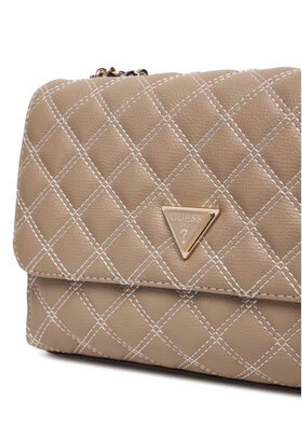 Guess Torebka Giully II HWBQ96 73200 Beżowy. Kolor: beżowy. Materiał: skórzane