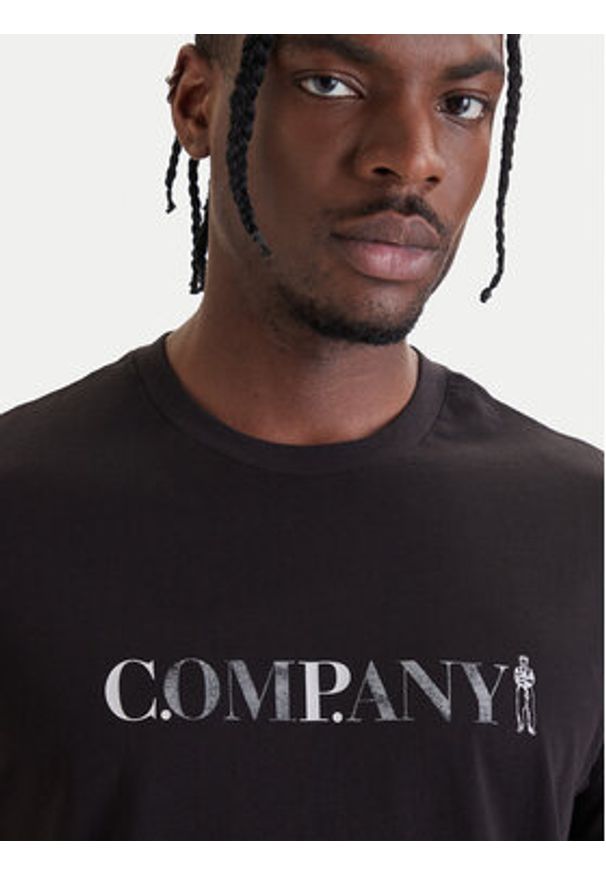 C.P. Company T-Shirt 20CMTS085A005100W Czarny Regular Fit. Kolor: czarny. Materiał: bawełna