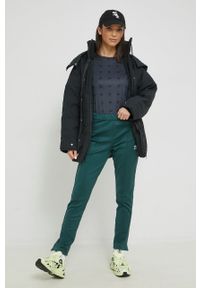adidas Originals kurtka damska kolor czarny zimowa oversize. Kolor: czarny. Materiał: materiał. Sezon: zima #5