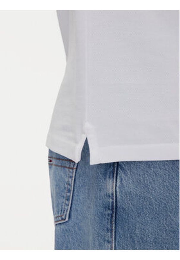 Timberland Polo TB0A6VDP Biały Regular Fit. Typ kołnierza: polo. Kolor: biały. Materiał: bawełna