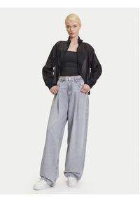 Adidas - adidas Bluza adicolor Sheer JN6130 Czarny Loose Fit. Kolor: czarny. Materiał: syntetyk #4