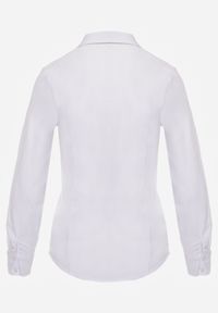 Born2be - Biała Koszula na Guziki Jejorra. Okazja: na spotkanie biznesowe, do pracy. Kolor: biały. Materiał: tkanina, bawełna, jeans, wiskoza. Styl: biznesowy, klasyczny, elegancki #5