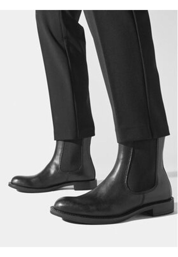 ecco - ECCO Sztyblety Sartorelle 25 26650301001 Czarny. Kolor: czarny. Materiał: skóra