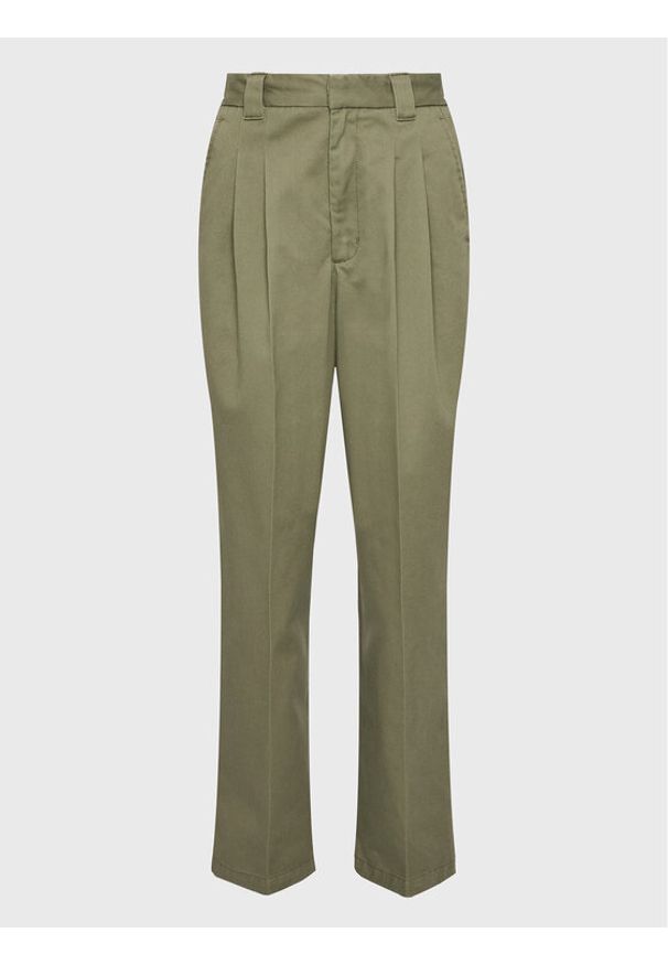 Carhartt WIP Spodnie materiałowe Tristin I030502 Zielony Relaxed Fit. Kolor: zielony. Materiał: bawełna