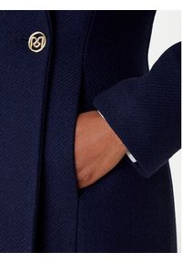 Rinascimento Płaszcz wełniany CFC0126218003 Granatowy Regular Fit. Kolor: niebieski. Materiał: syntetyk #7