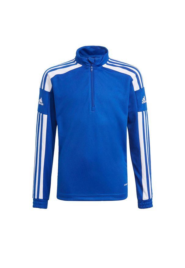 Adidas - Bluza adidas Squadra 21 Jr. Kolor: niebieski, wielokolorowy, biały. Sport: piłka nożna