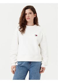 Tommy Jeans Bluza DW0DW19408 Écru Boxy Fit. Materiał: bawełna