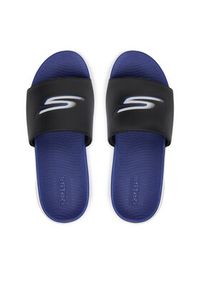 skechers - Skechers Klapki Go Consistent Slippers 2.0 229269/BKBL Czarny. Kolor: czarny. Materiał: skóra #3