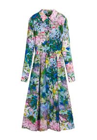 Desigual Sukienka koszulowa Mili 26SWVW13 Kolorowy Regular Fit. Materiał: wiskoza. Wzór: kolorowy. Typ sukienki: koszulowe #5