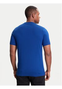 Karl Lagerfeld - KARL LAGERFELD T-Shirt 755710 553224 Niebieski Slim Fit. Typ kołnierza: dekolt w karo. Kolor: niebieski. Materiał: bawełna #4