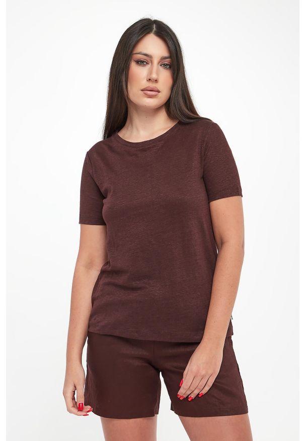 Ecoalf - T-shirt damski lniany Lane ECOALF. Materiał: len