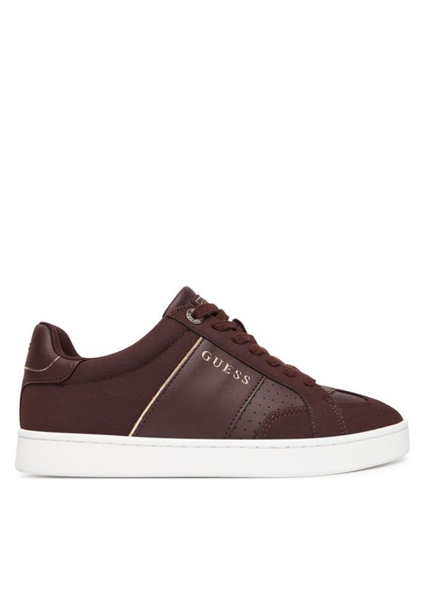 Guess Sneakersy FLFJR8 PEL12 Brązowy. Kolor: brązowy. Materiał: skóra