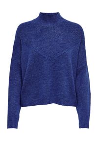 only - ONLY Sweter Silly 15273705 Niebieski Regular Fit. Kolor: niebieski. Materiał: syntetyk #1
