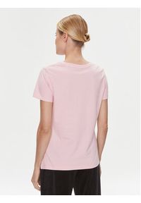 Guess T-Shirt Adele V2YI07 K8HM0 Różowy Regular Fit. Kolor: różowy. Materiał: bawełna
