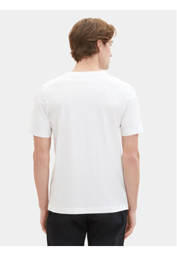 Tom Tailor Komplet t-shirtów 1037738 Biały Regular Fit. Kolor: biały. Materiał: bawełna
