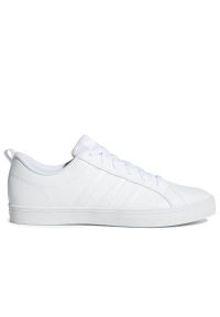Adidas - Buty adidas VS Pace DA9997 - białe. Okazja: na spacer. Zapięcie: pasek. Kolor: biały. Materiał: nubuk, guma, syntetyk. Szerokość cholewki: normalna. Wzór: aplikacja, paski. Sport: skateboard, turystyka piesza