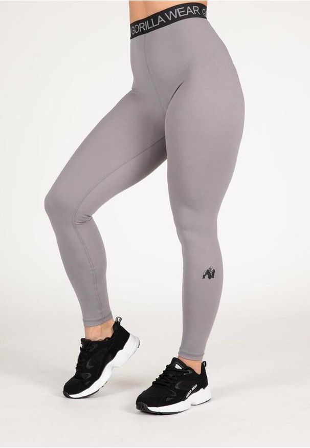 GORILLA WEAR - Colby Leginsy - Szary. Kolor: szary. Sport: fitness