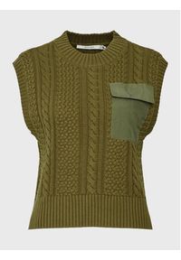 GESTUZ - Gestuz Sweter Carla 10906271 Zielony Regular Fit. Kolor: zielony. Materiał: bawełna #5