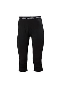 Jogging 3/4 Helly Hansen lifa merino midweight. Kolor: czarny. Sport: bieganie
