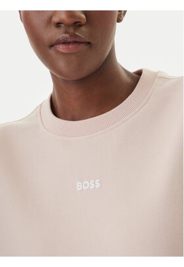 BOSS Bluza C_Eteia_5 50534821 Różowy Oversize. Kolor: różowy. Materiał: bawełna