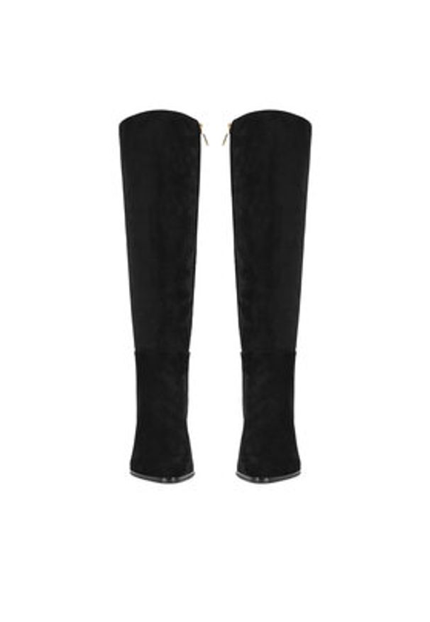 Nine West Kozaki WFA2999-1 Czarny. Kolor: czarny. Materiał: materiał