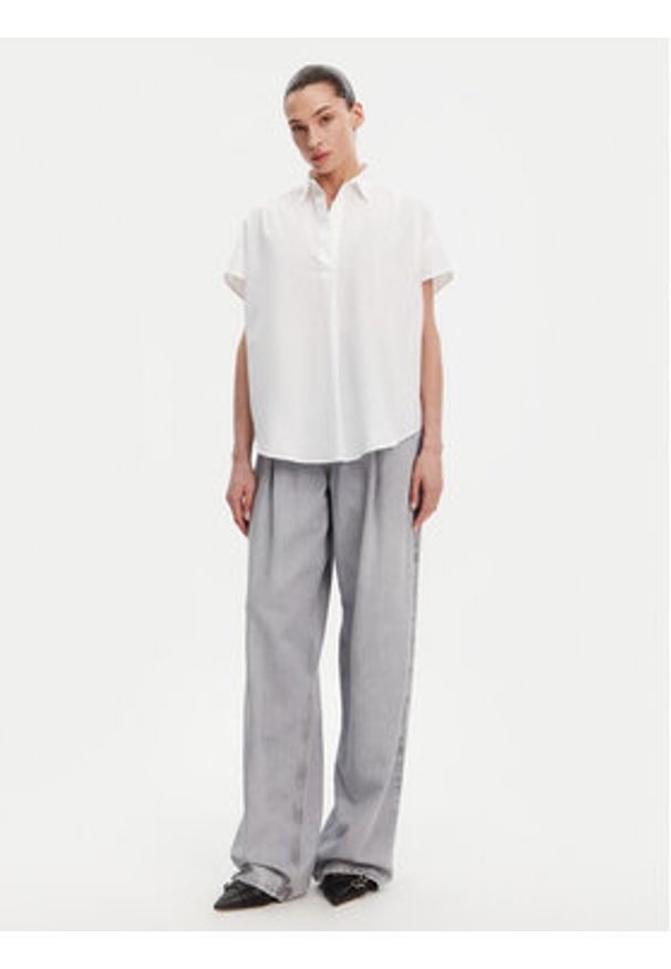 French Connection Koszula 72LZI Biały Relaxed Fit. Kolor: biały. Materiał: bawełna